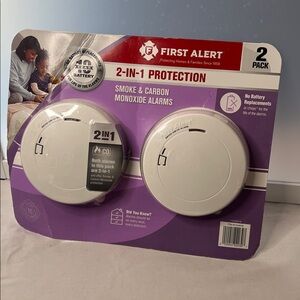 First alert 2-in-1 smoke & carbon monoxide alarms new